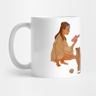 Holly Golightly Watercolor Illustration Mug